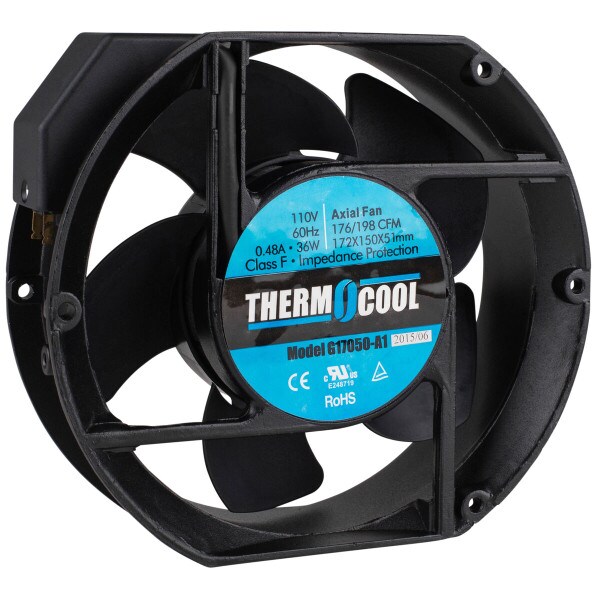 Main product image for Thermocool 110 VAC Fan 172 x 150 x 51mm Ball Bearing 250-030